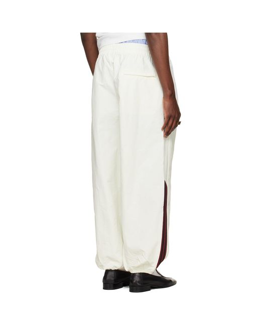 Willy Chavarria White Off- Adidas Originals Edition Woven Track Pants for men