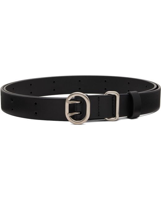 Jil Sander Black Cannolo Belt for men