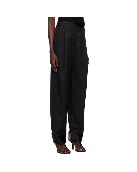 Christopher Esber Black Pegged Trousers