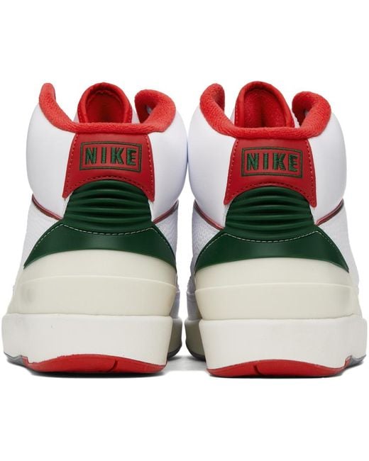Nike Black White Air Jordan 2 Retro Sneakers for men