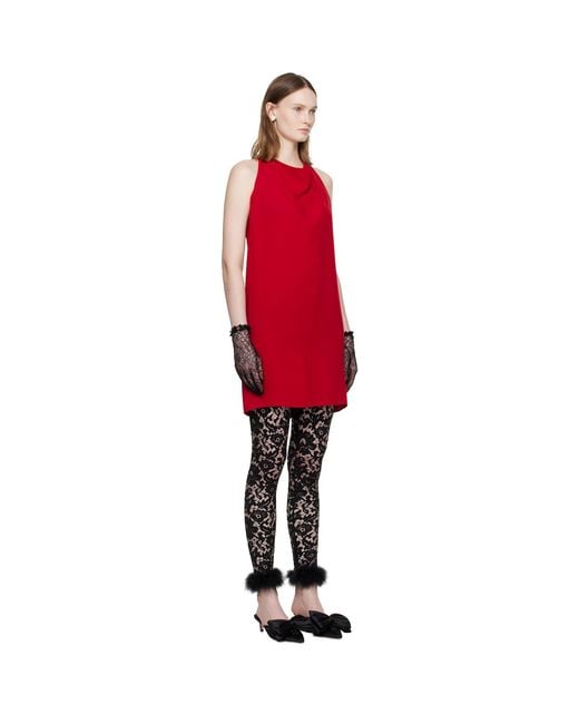 Valentino Red Cady Couture Minidress