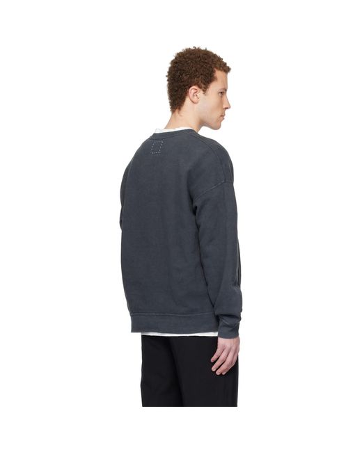 Visvim Black Jumbo Sb L/S Dmgd Sweatshirt for men