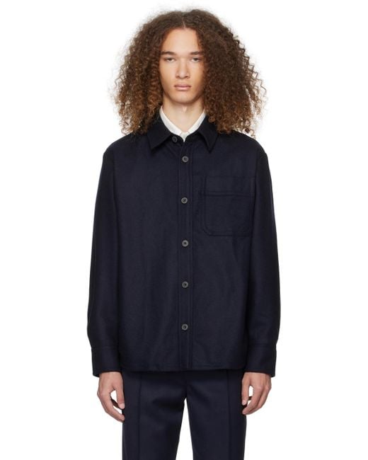 メンズ A.P.C. ネイビー Basile シャツ Blue