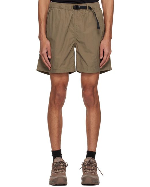 Goldwin Multicolor Win Taupe Wind Light Shorts for men