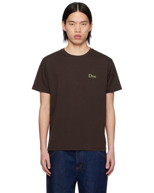 T-shirt brun Dime pour homme en coloris Black