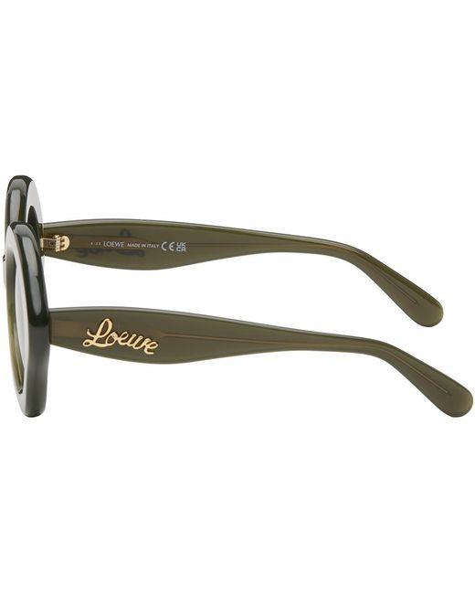 Loewe Black Green Bow Sunglasses for men