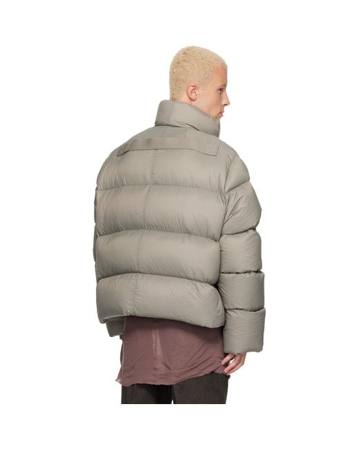 Rick Owens Brown Tower Turtle Down Jacket for men