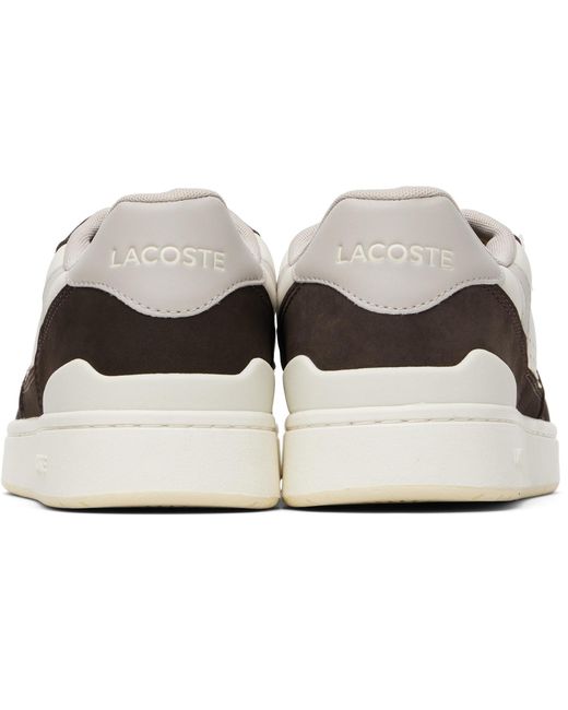 Lacoste Black T-Clip Set Leather Sneakers for men