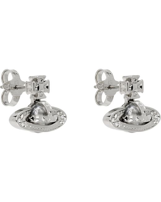 Vivienne Westwood Metallic Pina Bas Relief Earrings for men
