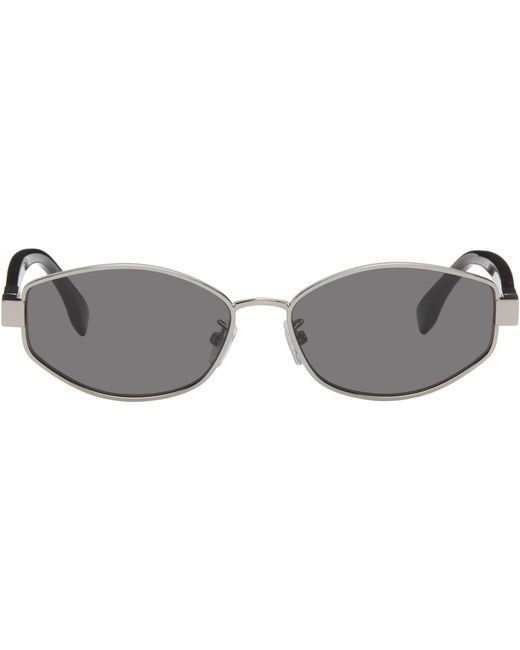 Fendi Gray Baguette Sunglasses for men