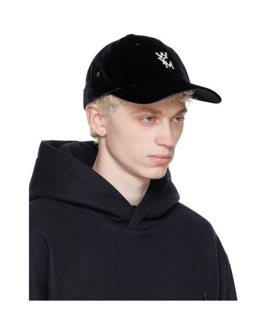 Wooyoungmi Black Navy Ball Cap for men