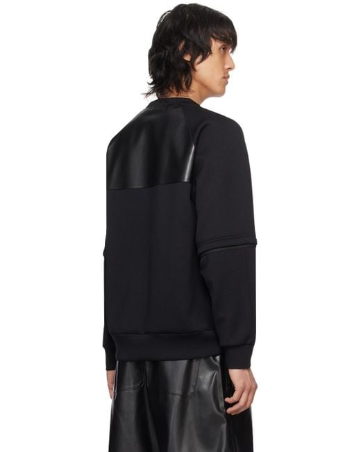 Undercover Black Raglan Sweatshirt for men