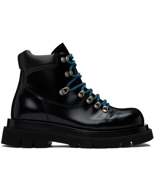 Bottega Veneta Black Lug Hiking Boots for men