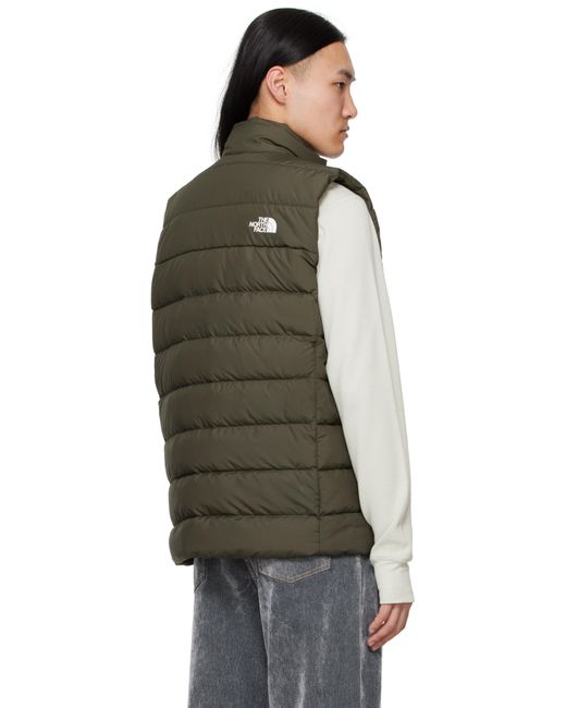 The North Face Black Khaki Aconcagua 3 Down Vest for men