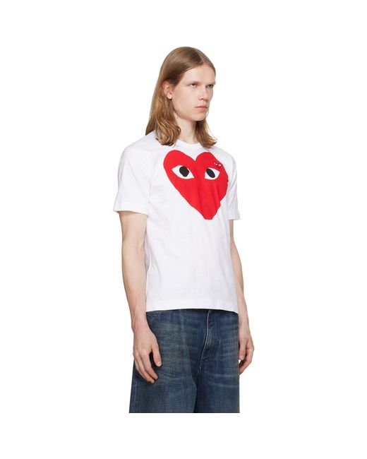 COMME DES GARÇONS PLAY Red Heart Emblem' T-Shirt for men