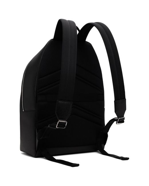 Boss Black Structured Logo Lettering Backpack for men