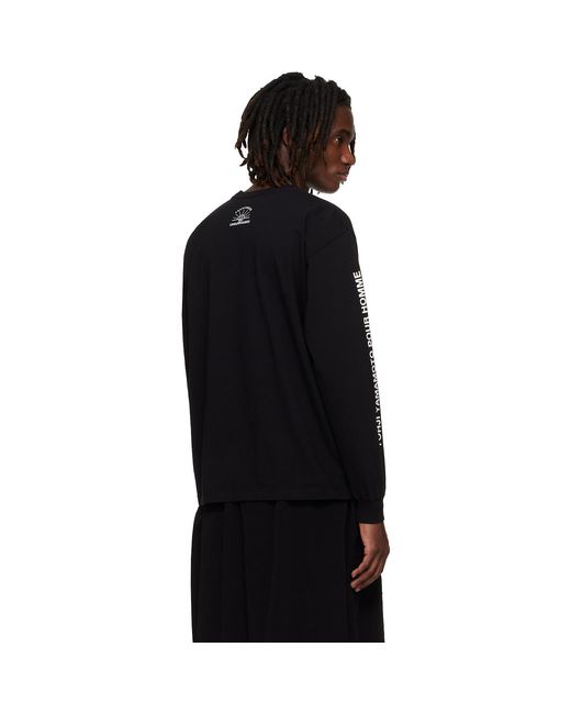 Yohji Yamamoto Black Neighborhood Edition Ls T-shirt for men