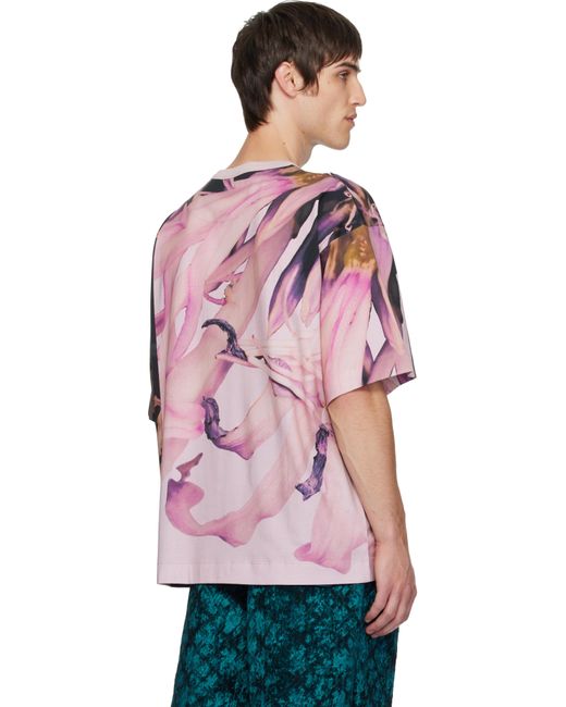 T-Shirt Surdimensionné Rose Dries Van Noten pour homme en coloris Pink