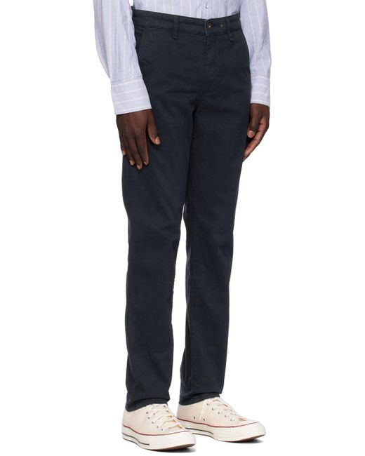 Rag & Bone Black Navy Fit 2 Trousers for men