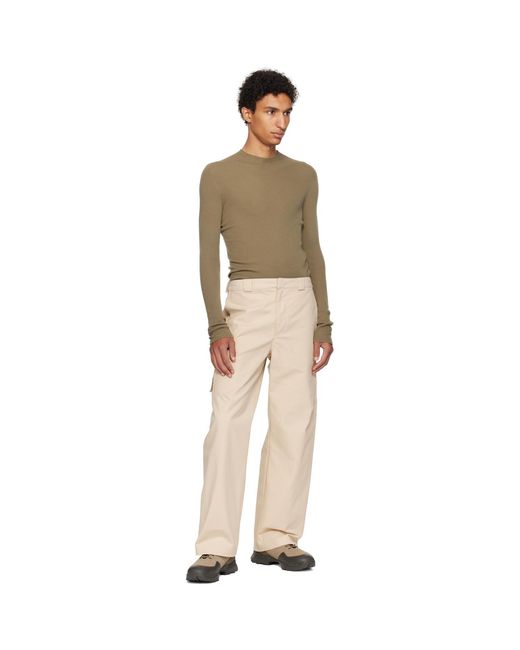 J EONGL I Natural Heavy Cotton Cargo Pants for men