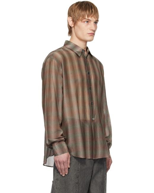 Our Legacy Brown Taupe Beyond Shirt for men