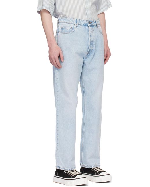 AMI Blue Loose-fit Jeans for men