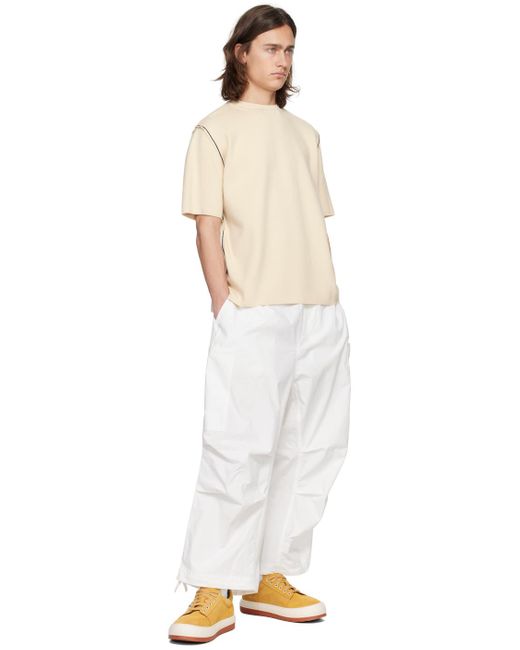 Pantalon cargo blanc à cordons coulissants Sunnei pour homme en coloris White