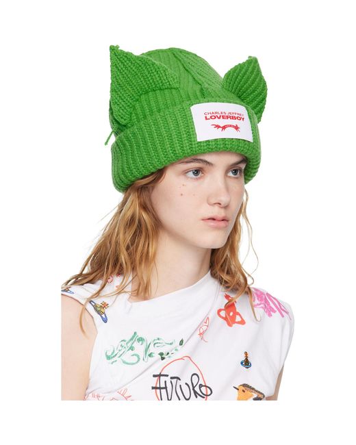 Charles Jeffrey Green Chunky Ears Beanie