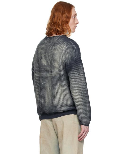 DIESEL Gray K-Klever Sweater for men