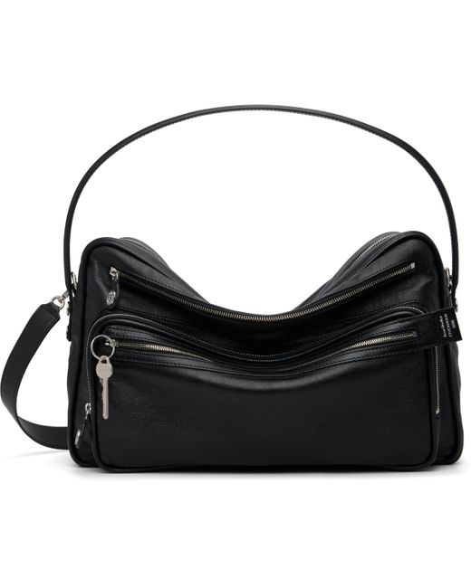 メンズ Acne ブラック Camero Camera ショルダーバッグ Black