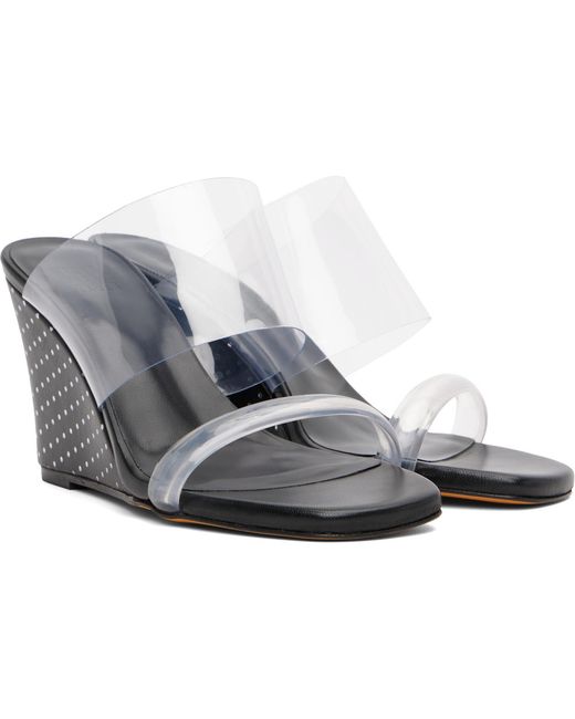 Maryam Nassir Zadeh Black Olympia Wedge Heeled Sandals