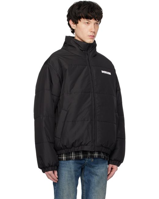 メンズ Ksubi ブラック Sott リバーシブル パファージャケット Black