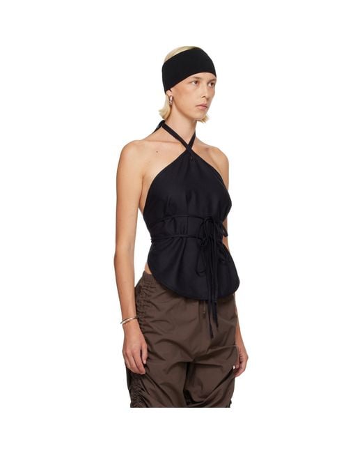 Baserange Black Mar Top