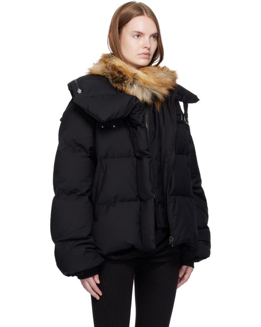 OTTOLINGER Black Deconstructed Double Zip Down Jacket