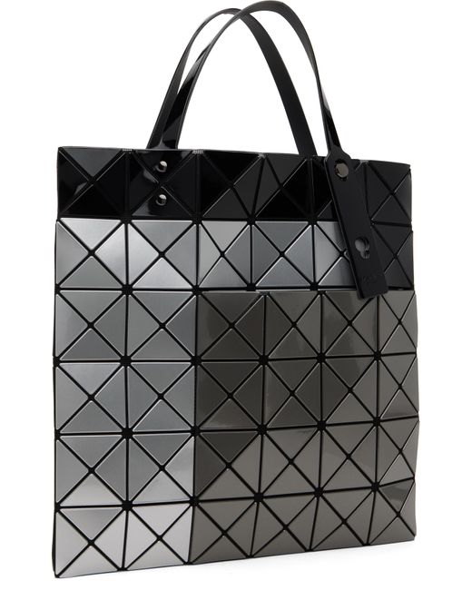 Issey Miyake Black Gunmetal Tres Tote