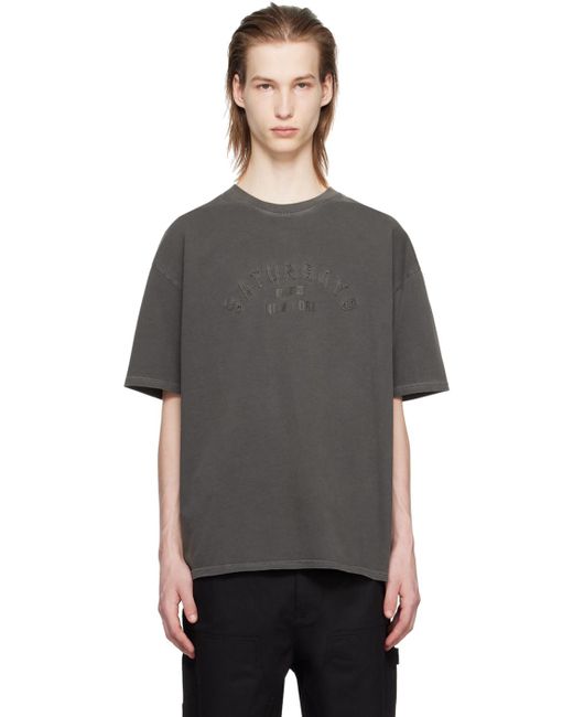 T-shirt gris à logo de style collégial Saturdays NYC pour homme en coloris Black