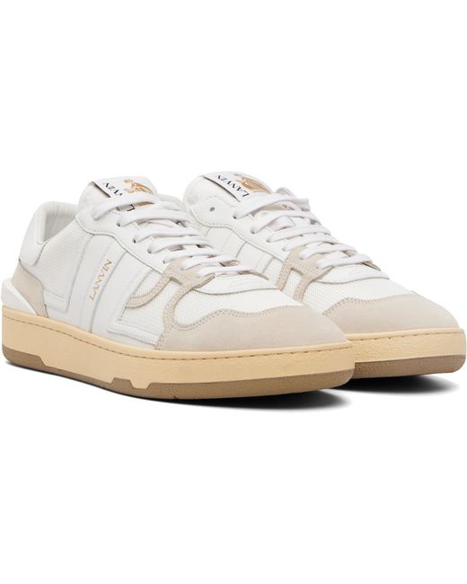 Lanvin White Clay Sneakers for men