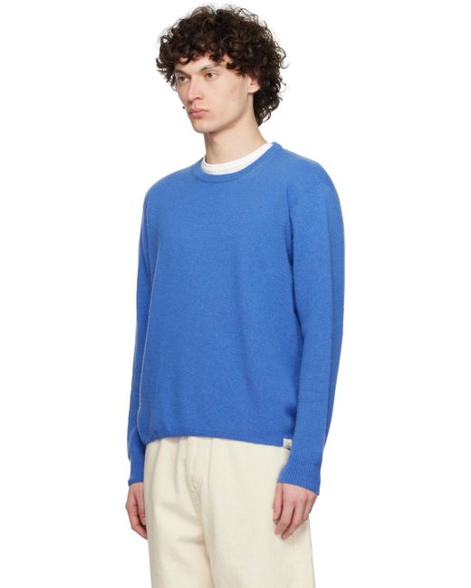 メンズ Merz B. Schwanen ブルー Skcn02 ニット 長袖 プルオーバー Blue