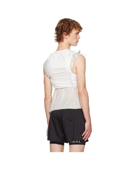 Satisfy White Off- 'Justice Cordura' 5L Hydration Vest for men