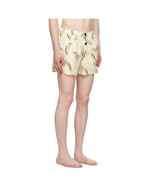 Jacquemus Natural La Croisière 'The Puntini' Swim Shorts for men