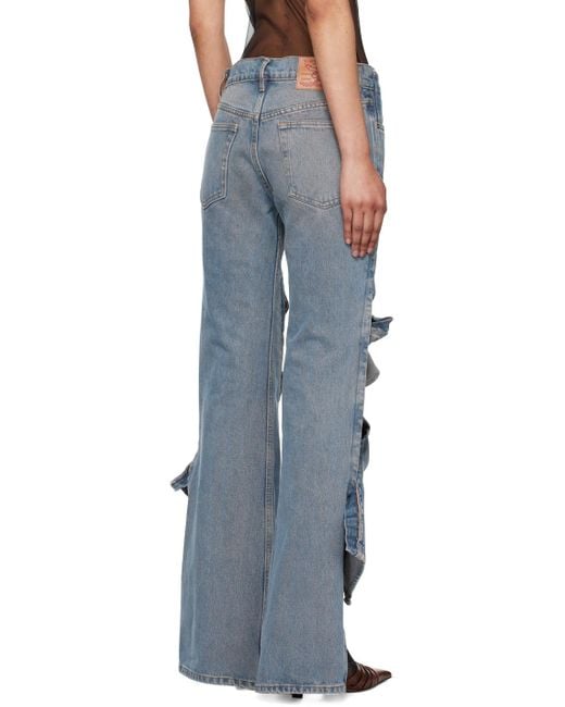 Y. Project Blue Hook-Eye Jeans