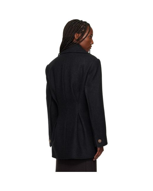 Lanvin Black Wool Peacoat