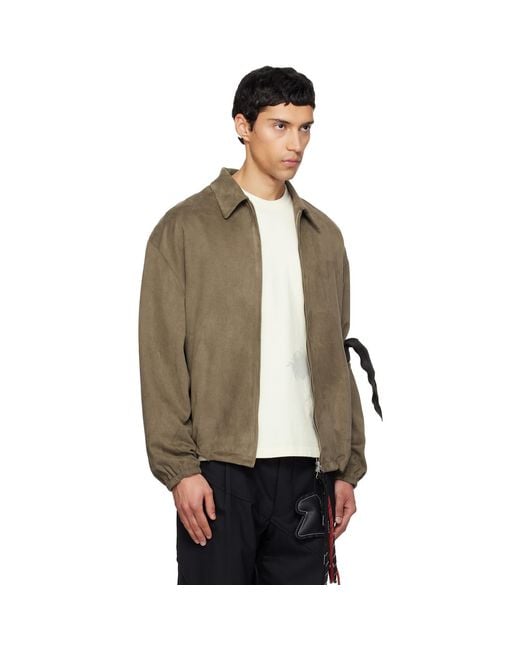 Song For The Mute Natural Slim Coach Jacket for men