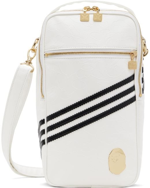 A Bathing Ape White Adidas Originals Edition Bag for men