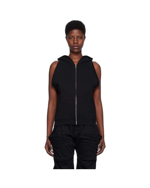 we11done Black Sleeveless Hoodie