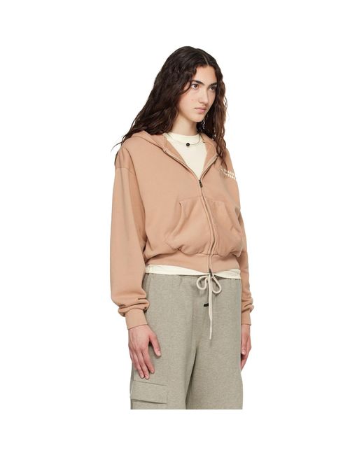 Fear Of God Brown Tan Full Zip Hoodie