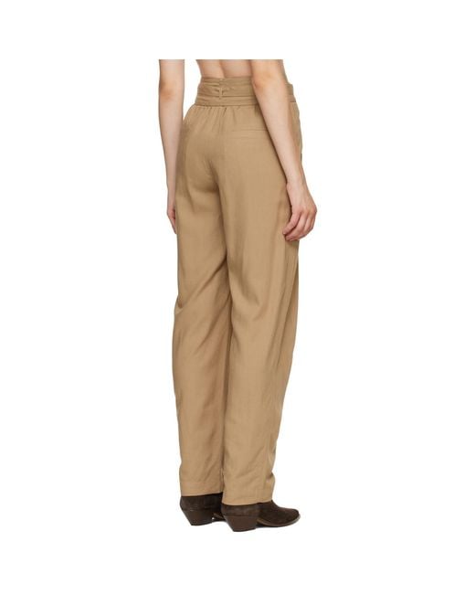 Isabel Marant Natural Tan Celia Trousers