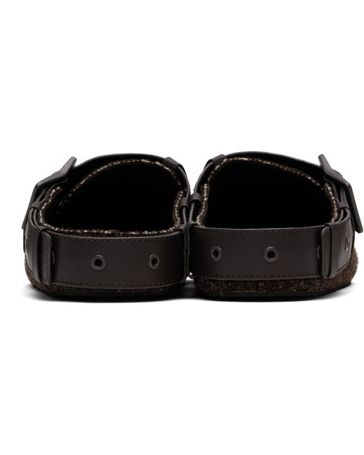 untitlab Black Bag Belts Clogs for men