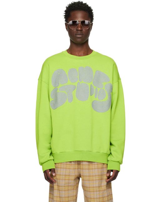 Acne Green Bubble Sweatshirt for men