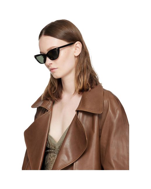Gucci Gray Light Gg Cat Eye Sunglasses